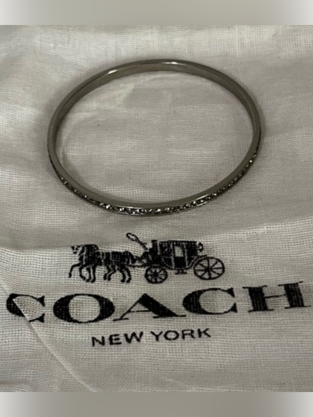 COACH Dainty Bangle with crystals